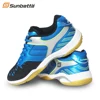 Outdoor Double Breathable Mesh Surface Ultra Fine Super Light High Elastic Sole Mens Badminton Shoes