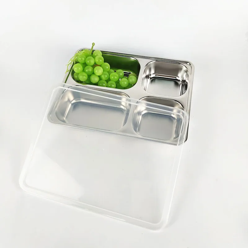 4 compartments dinner plate