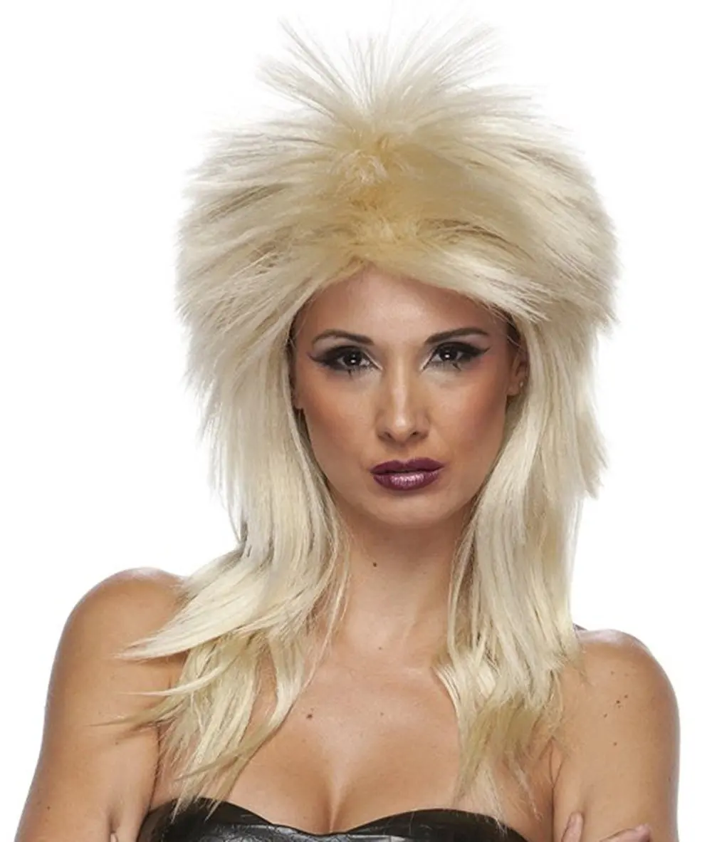 blonde short hair costume wig