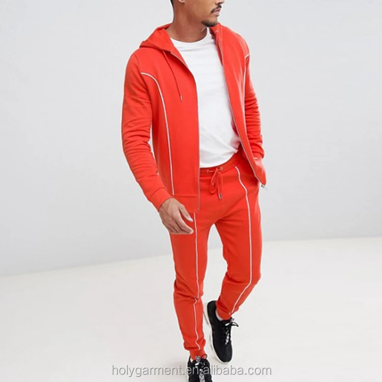 mens red sweatsuit