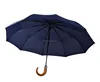 High End Curved Handle Auto Open and Close Rain Umbrella