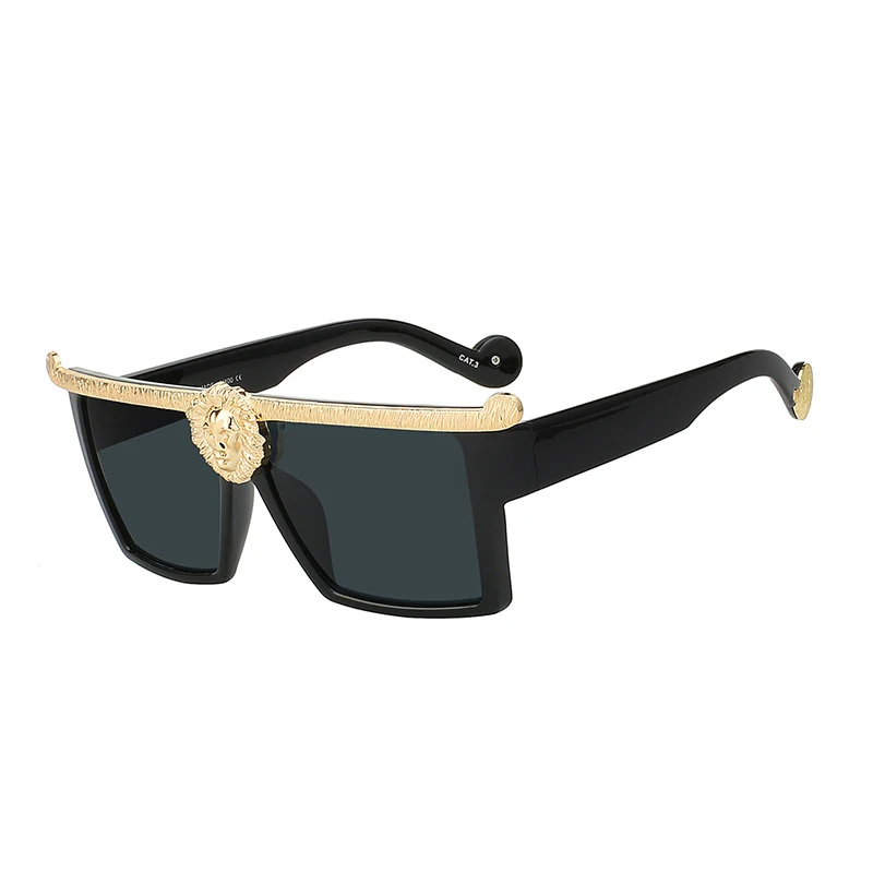 

Wholesale fashion luxury men women magnificent lion shaped designer sunglasses authentic