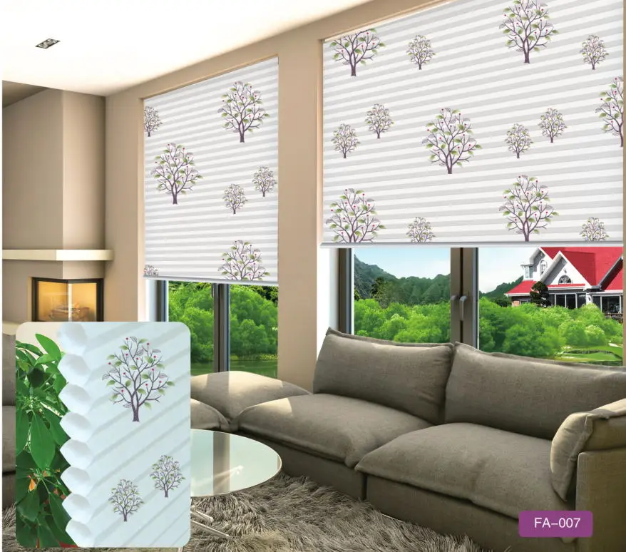 

Printed honeycomb window blinds, Four color