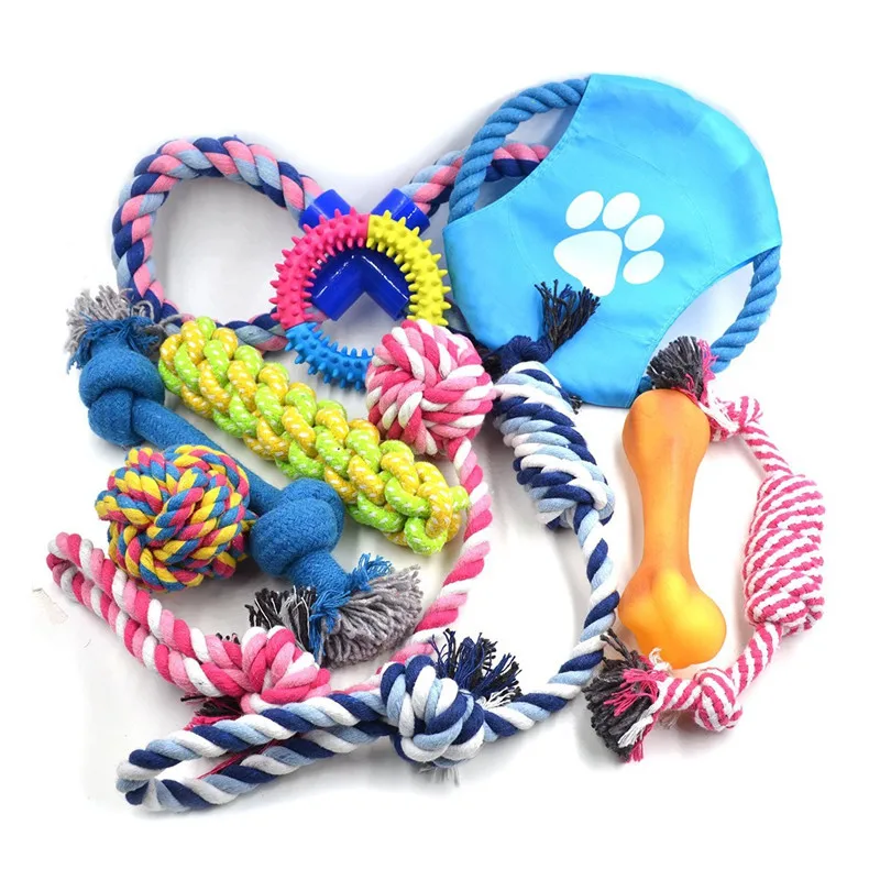 

Fashion new products durable fabric pet play dog toy set