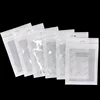 White Clear Self Seal Zipper Plastic Retail Packaging Packing Poly Bag, Ziplock Zip Lock Bag Package with Hang Hole