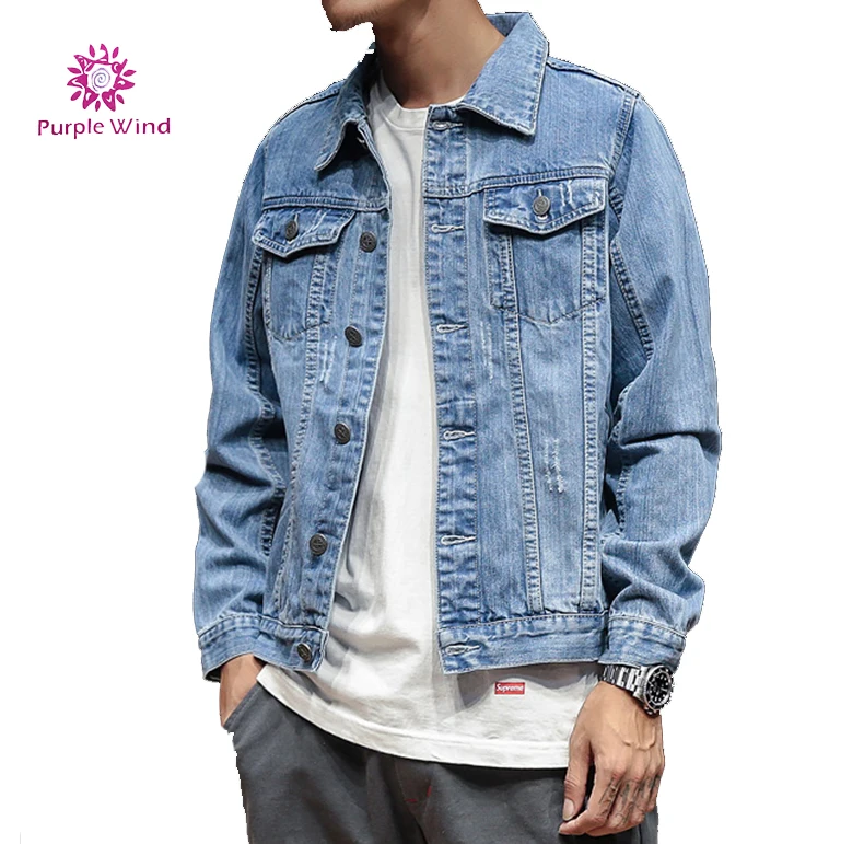 

Factory high quality denim custom jackets jean jacket men, Blue