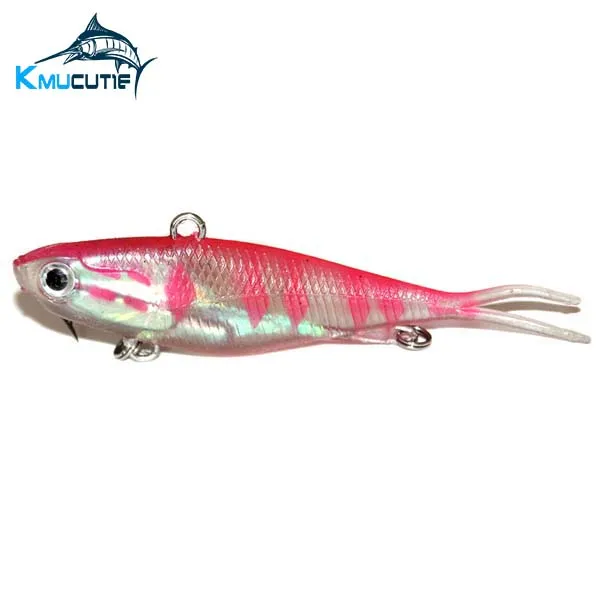

Soft Vibe Fishing Lure Mustad Hook 100pcs Soft Vibe Lure, Multi