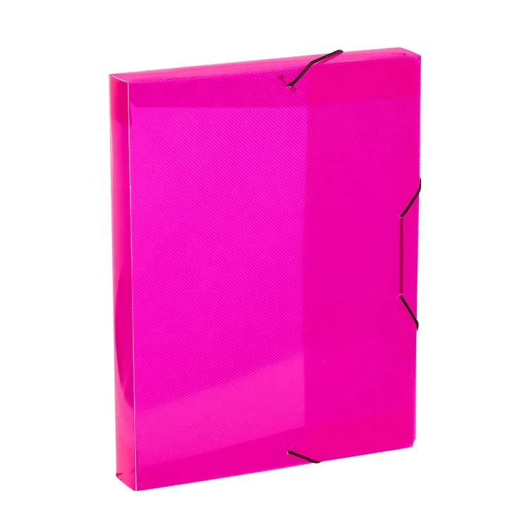 
A4 Plastic Translucent Clear Elasticated Document Box File for Filing and Storage 