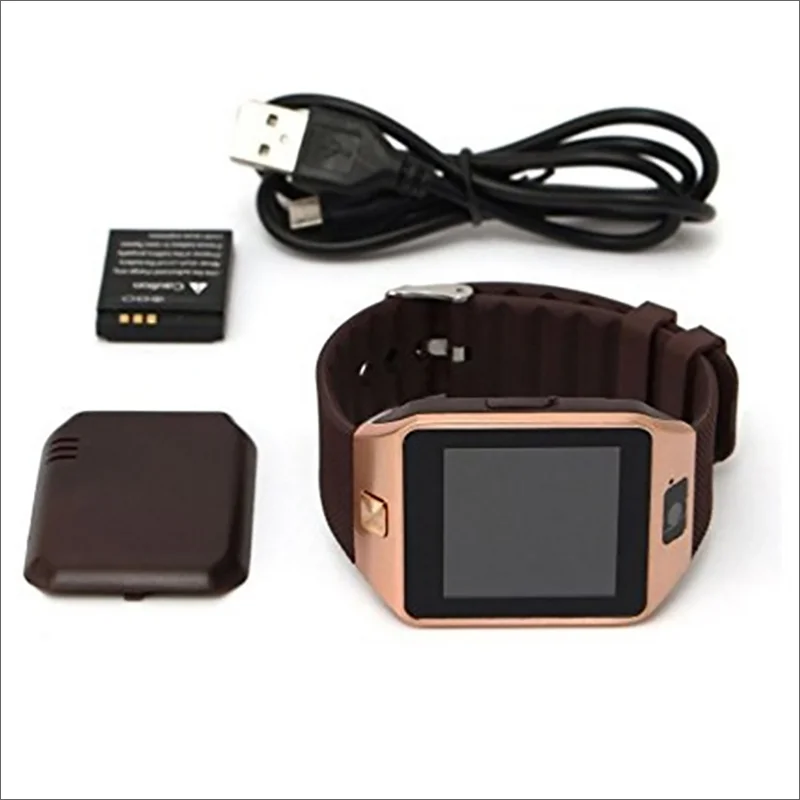 Wholesale waterproof android smartwatch dz09, whatsapp sim card phone bluetooth smart watch dz09 with manual battery