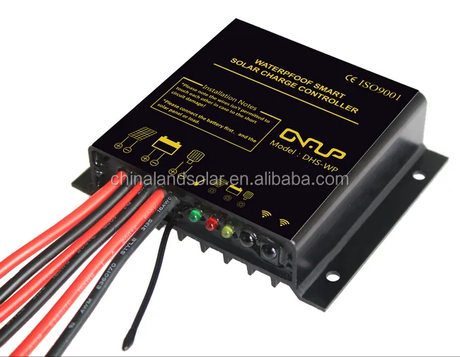 
Smart Solar Charge Controller 10A 12v 24v Led Display Waterproof Home Outdoor Solar System Street Lighting Controller 