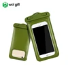 Free sample inflatable mobile phone pouch PVC universal waterproof floating touch-screen mini cell phone bag with lock