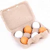 Wooden Six Pack Egg Group Children Play Toys Food Mini Kids education toy Kitchen Wood Toy