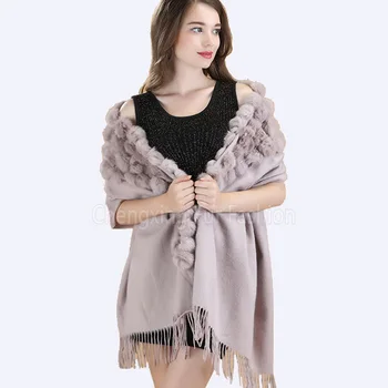 winter fur shawl