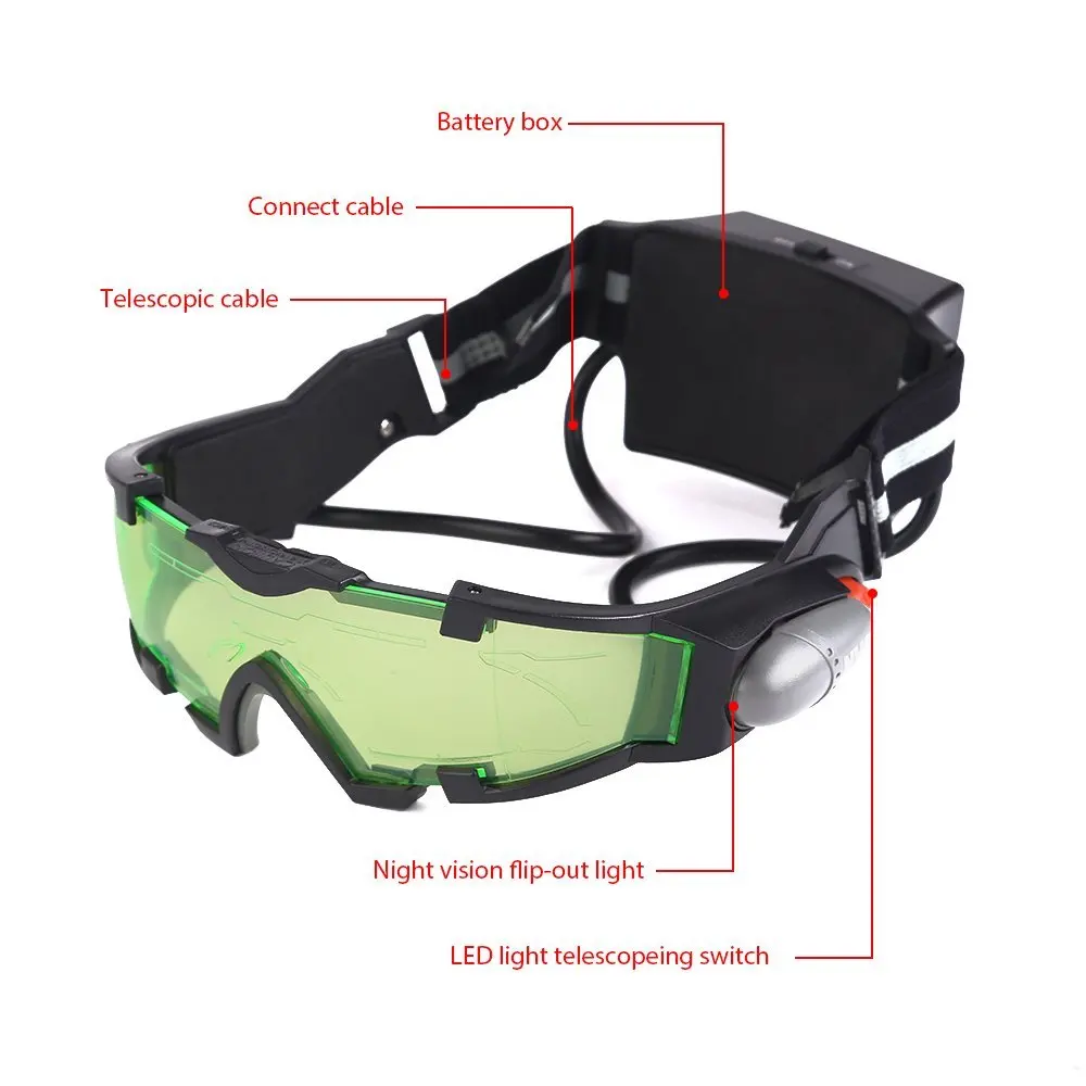 Large online sales Adjustable Elastic Band Night Vision Goggles Glasses
