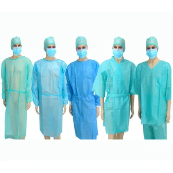 Medical Product Work Clothes Sterile Surgical Gown Plastic