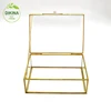 - glass brass new clear cube acrylic led display box /customized- - wholesale square clear acrylic display box with hinged lids