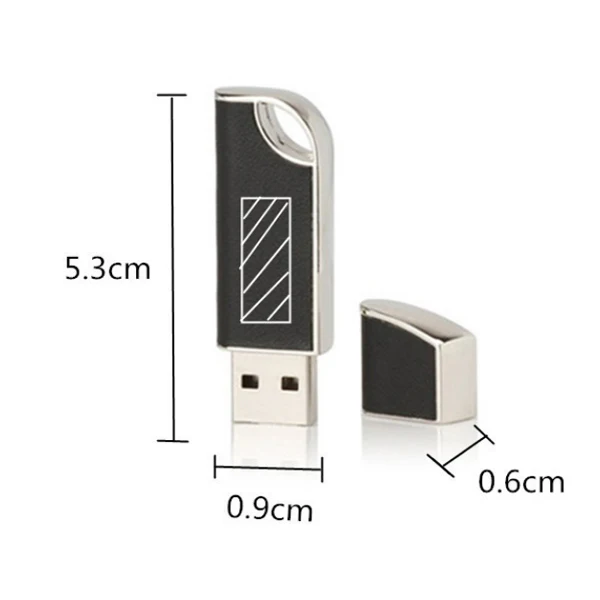 Promotion Gift Leather USB Stick 16GB With Customized Logo - ANKUX.COM