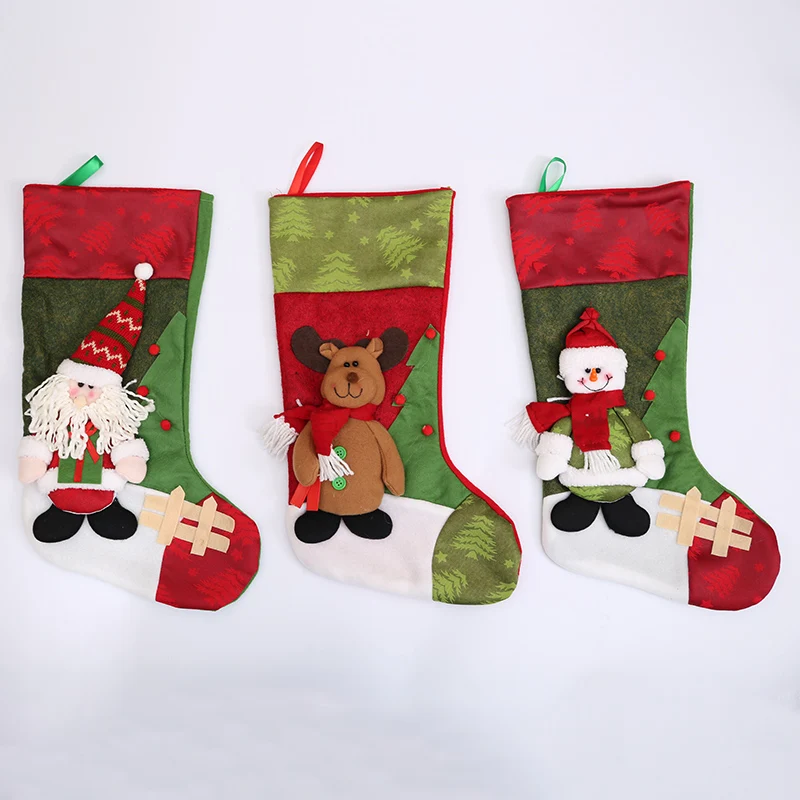 

Unique Personalized Matching Family Christmas Decoration Supplies snowman Hot sell cheap fashion Christmas stocking, Picture