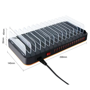 New Hot Sale USB Charging Station 15 Port Charger Station Multi Device Charger Universal for iPhone Cell Phone android Tablet
