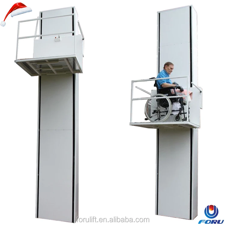 3m 1400mm X 900mm Hydraulic Vertical Outdoor Wheelchair Lift Platform