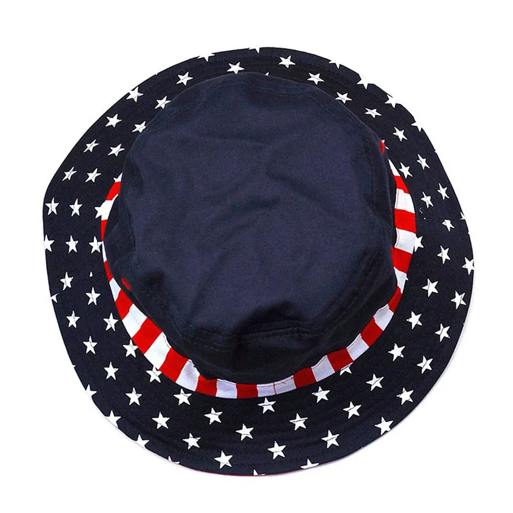 usa bucket hat with string