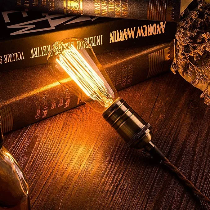 2019 Wholesale Retro Vintage Edison Carbon Filament Bulb G80/G95/G125/ST58/ST64 Edison Decorative Lamp