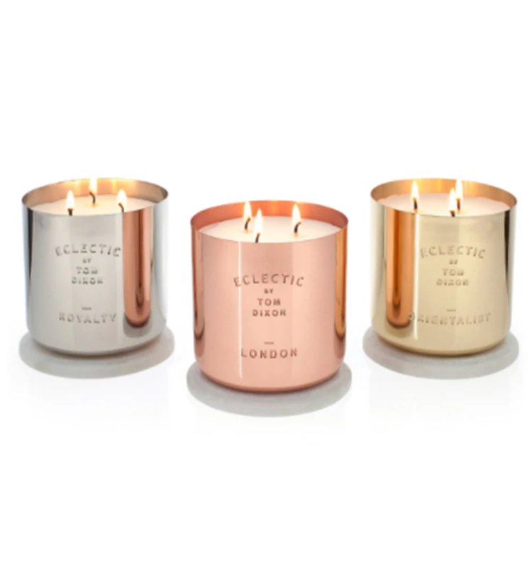 Best Sale Scented Rose Gold Candle Jar With Lid Buy Rose Gold Candle