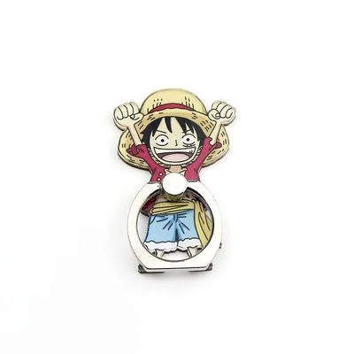 Acrylic cartoon One Piece multi-function ring stand holder mobile phone ring