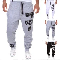 

Plus size S-3XL NEW YORK Printed Casual Pant Spring Fashion Men's Sports Trouser