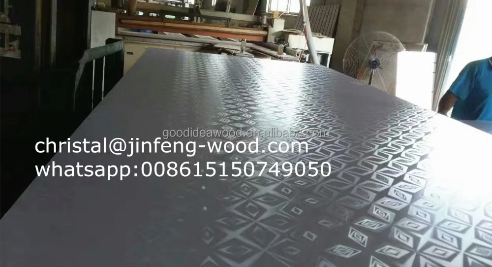 
100% poplar 4*8 white color melamine mdf 