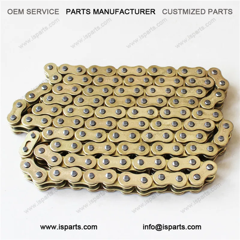 Gold 520x120 O-Ring Drive Chain ATV Motorcycle MX 520 Pitch 120 Links Streetbike