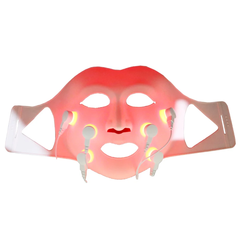 

Multi-functional infrared Photon LED Therapy Light Facial Mask Beauty Equipment led photon face mask, Pink,white