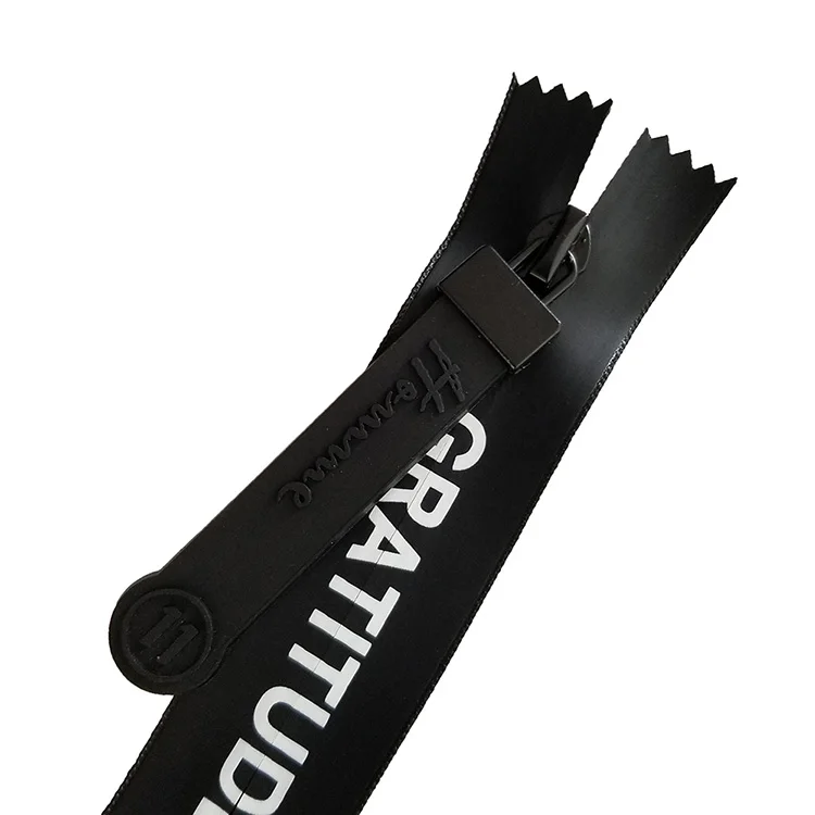 Pu Coated Waterproof Zipper With Cord Puller For Sportswear Buy Zipper,Waterproof Zipper