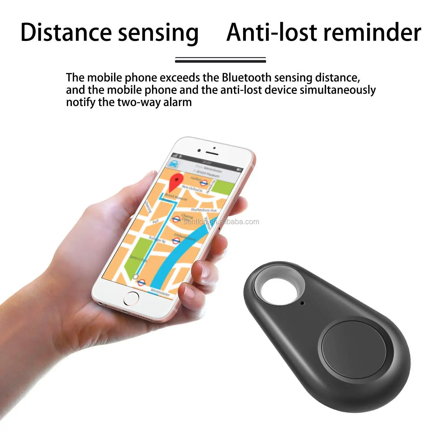 rastreador gps localizador inteligente buscador para niños, mascotas, llaves,  llavero cartera, coche, alarma de teléfono anti perdido selfie obturador  inalámbrico