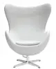 Hot sale modern furniture fiberglass White Velvet Swivel Designer chair with ottoman
