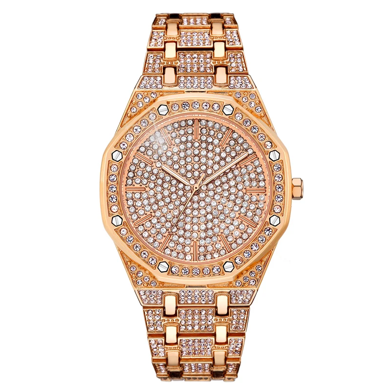 

Hot selling all stones setting men's jewelry watch