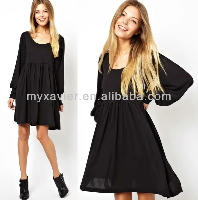 black long sleeve semi formal dress