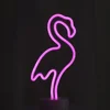 March Festival Battery Powered Flamingo Novelty Gift Neon Light Sign for Kids and Friends