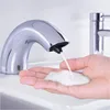 Brass desktop 5L refillable cartridge touch free electric faucet foam soap dispenser for kitchen sink