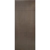 Exterior Fire Rated UK Market Flush Door with Groove Shaker Style Arch Deco Wooden Door