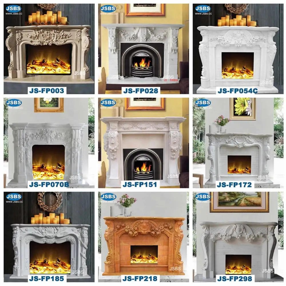 Wholesale All Types Stone Carving Indoor Outdoor Marble Fireplace