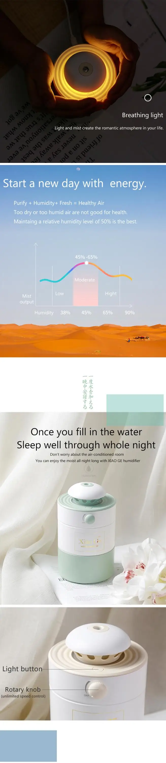 Large Capacity 500ml Usb Mini Portable Air Humidifier,Mini Cool Mist