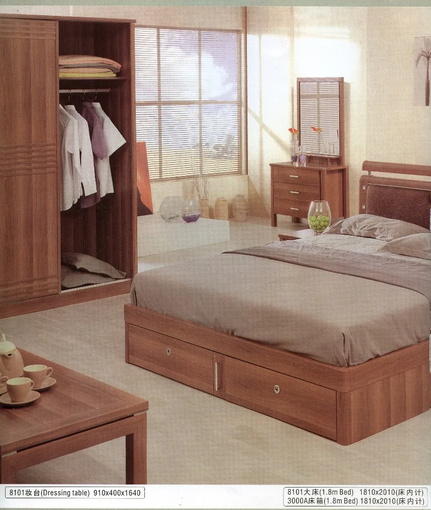 Walnoot kleur klassieke gecontracteerd reële chinees houten bed ...