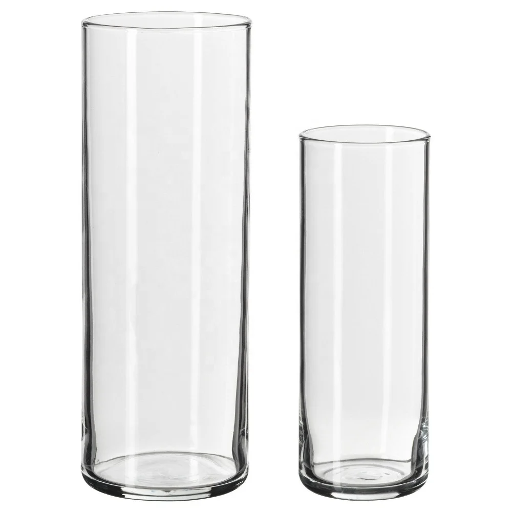 wholesale cheap cylinder vase glasses for decoration
