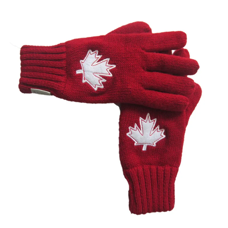 
JS Red Knit Gloves for Young Ladies  (60763731957)