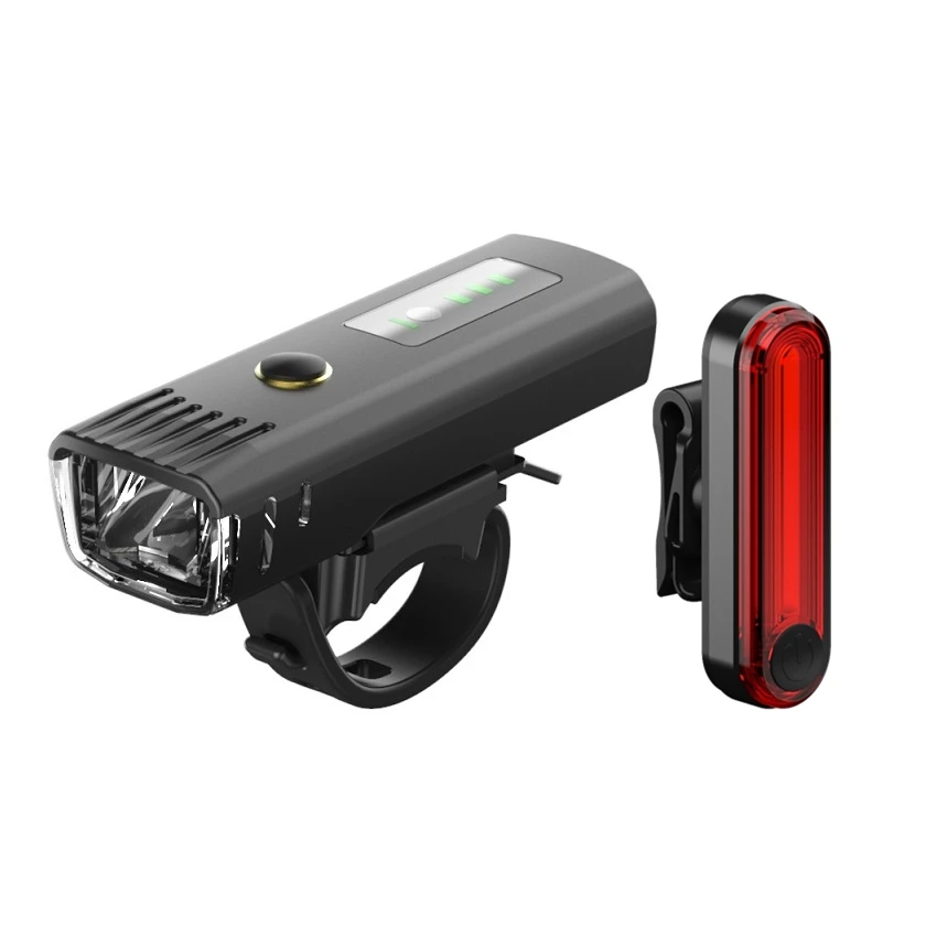 

Machfally EOS220 BK300 USB Rechargeable Bike Light Set,powerful lumens bicycle front light free tail light,LED Bike Front Light, Colorful