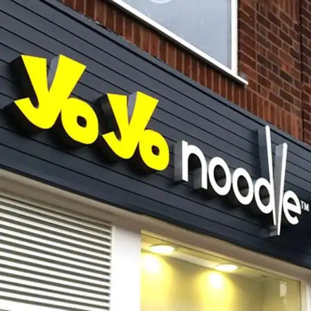 Custom outdoor monument pylon freestanding led backlit signage with 3D illuminated build up letter for advertising