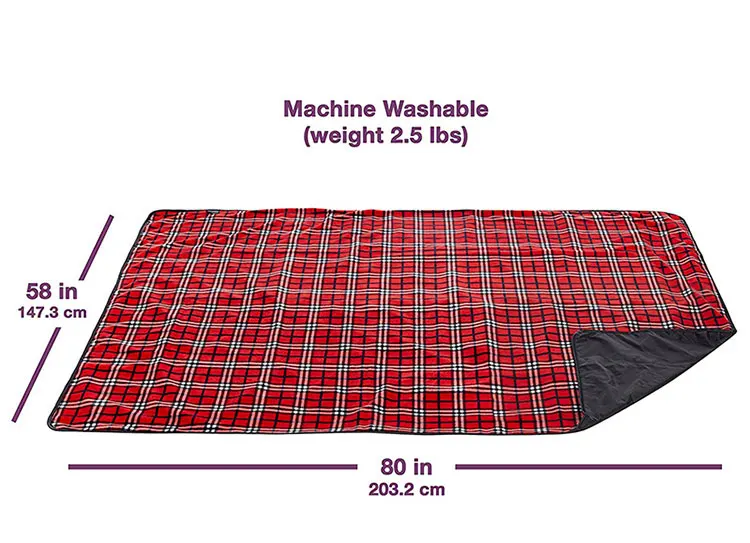 2018 NEW Extra Large Outdoor Picnic  Blanket with Water-Resistant Backing