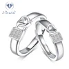 Rich jewelry Designed Fashion Jewelry Love Lock Couple Ring For Men And Women
