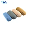 Custom Optical Glasses Case Simple Cloth Surface Reading Shoe Shape Leather Metal Hard Glasses Case